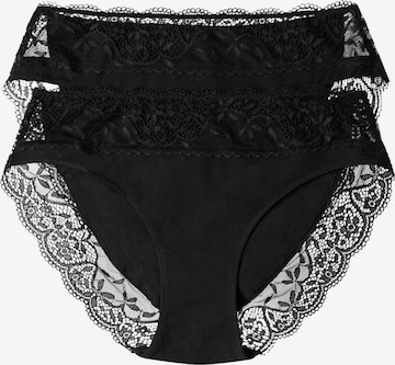 ESOTIQ - Panti 'Taillenslip Patri im 2er Pack, leichter Shaping Effekt, hohe Leibhöhe L' en negro: frente