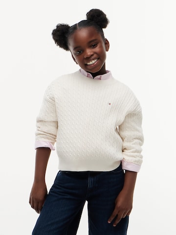 TOMMY HILFIGER Pullover in Beige: Vorderseite