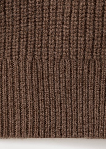 MANGO MAN Strickjacke 'Milano' in Braun