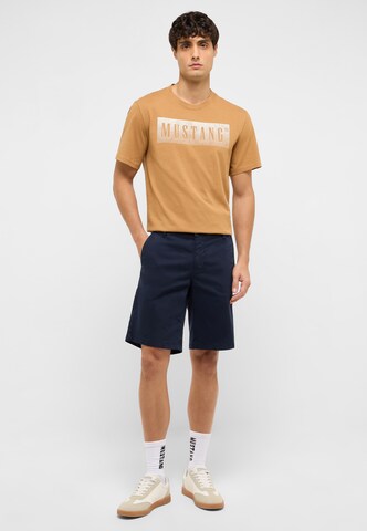 MUSTANG Slimfit Short 'Brad' in Blau