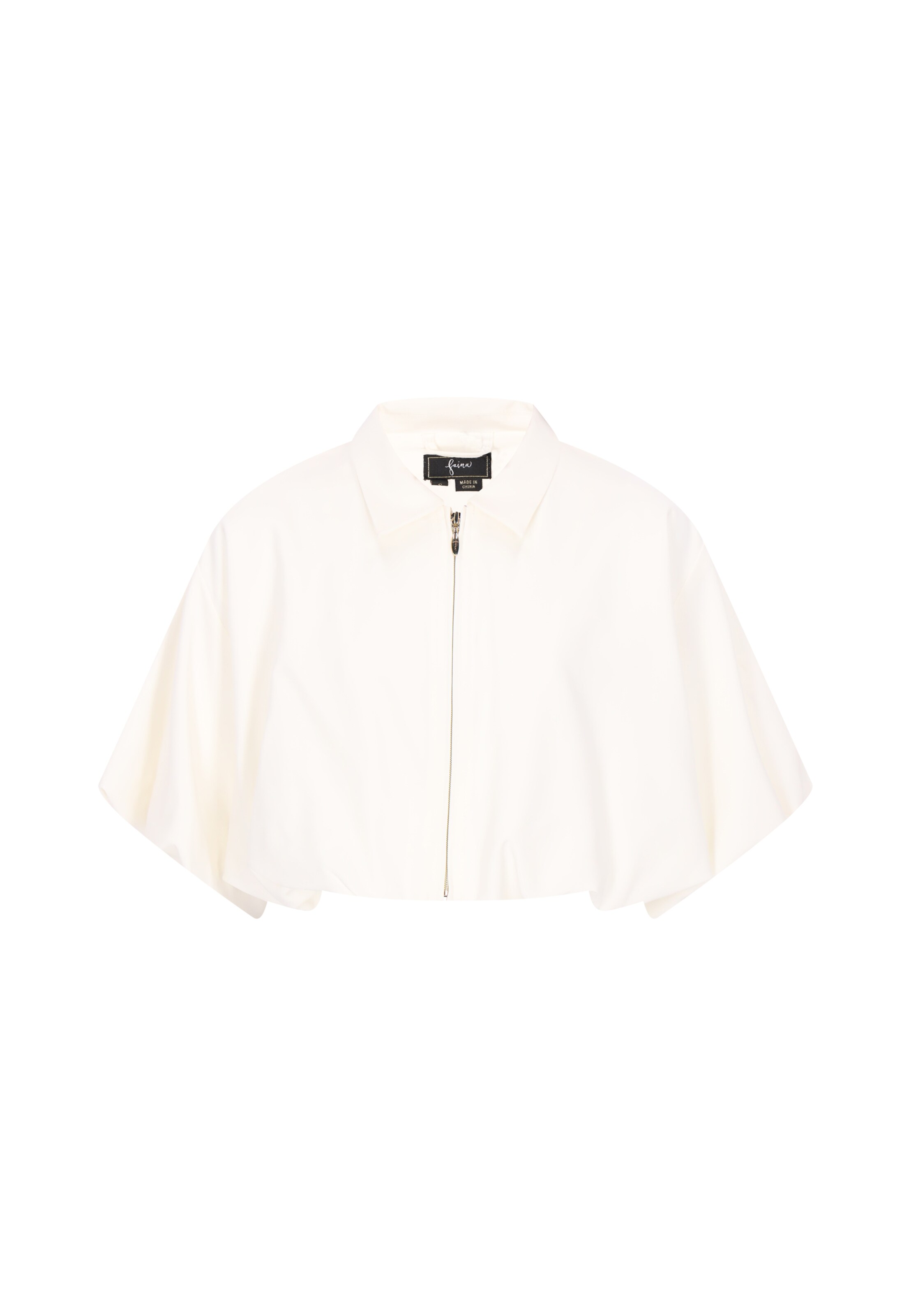 faina Veste mi-saison en turquoise / blanc cassé, Vue avec produit