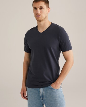 T-Shirt WE Fashion en bleu : devant
