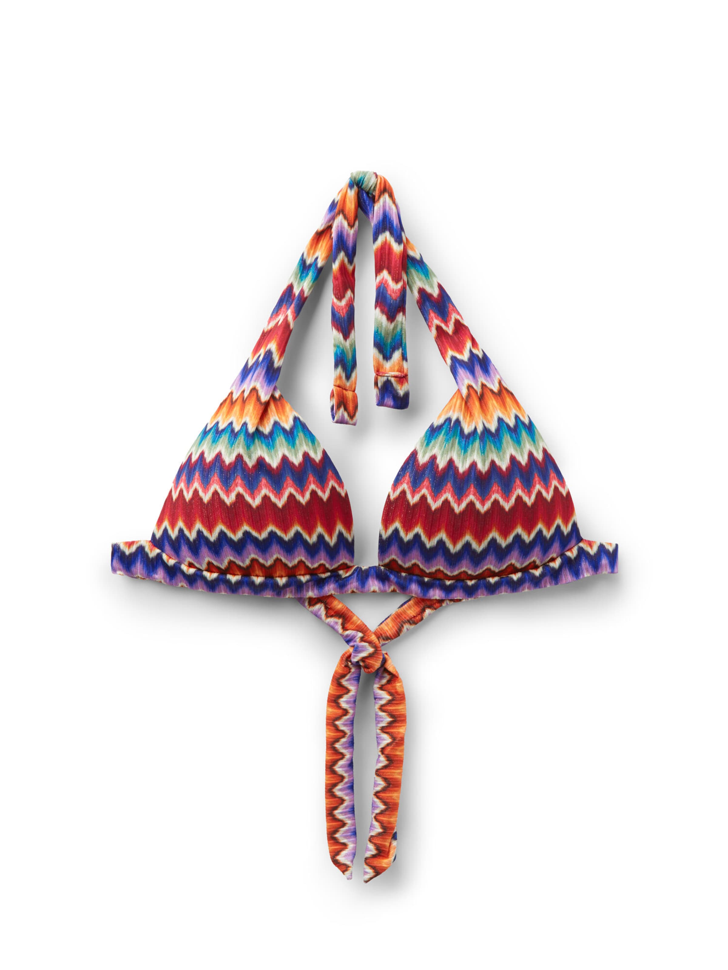 CALZEDONIA Triangel Bikinitop 'Vibrant Chevron' in Mischfarben: Vorderseite