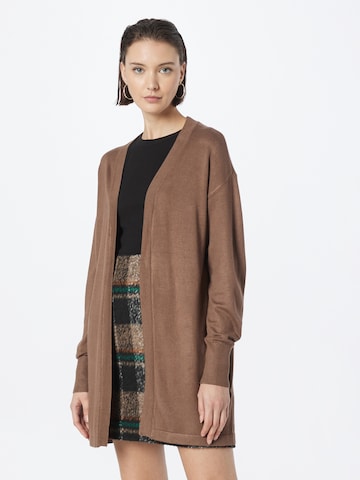 Fransa Knit Cardigan 'BLUME' in Brown: front