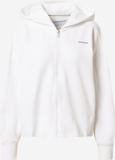 Calvin Klein Jeans Sweatjacke in schwarz / weiß, Produktansicht