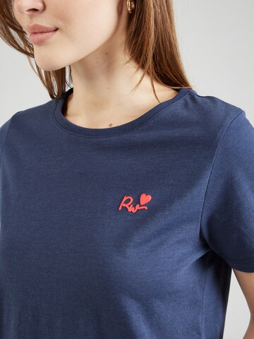 Ragwear T -Shirt 'ADORI LOVE' in Blau