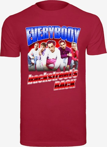 Merchcode Shirt 'Backstreet Boys - Everybody' in Rood: voorkant