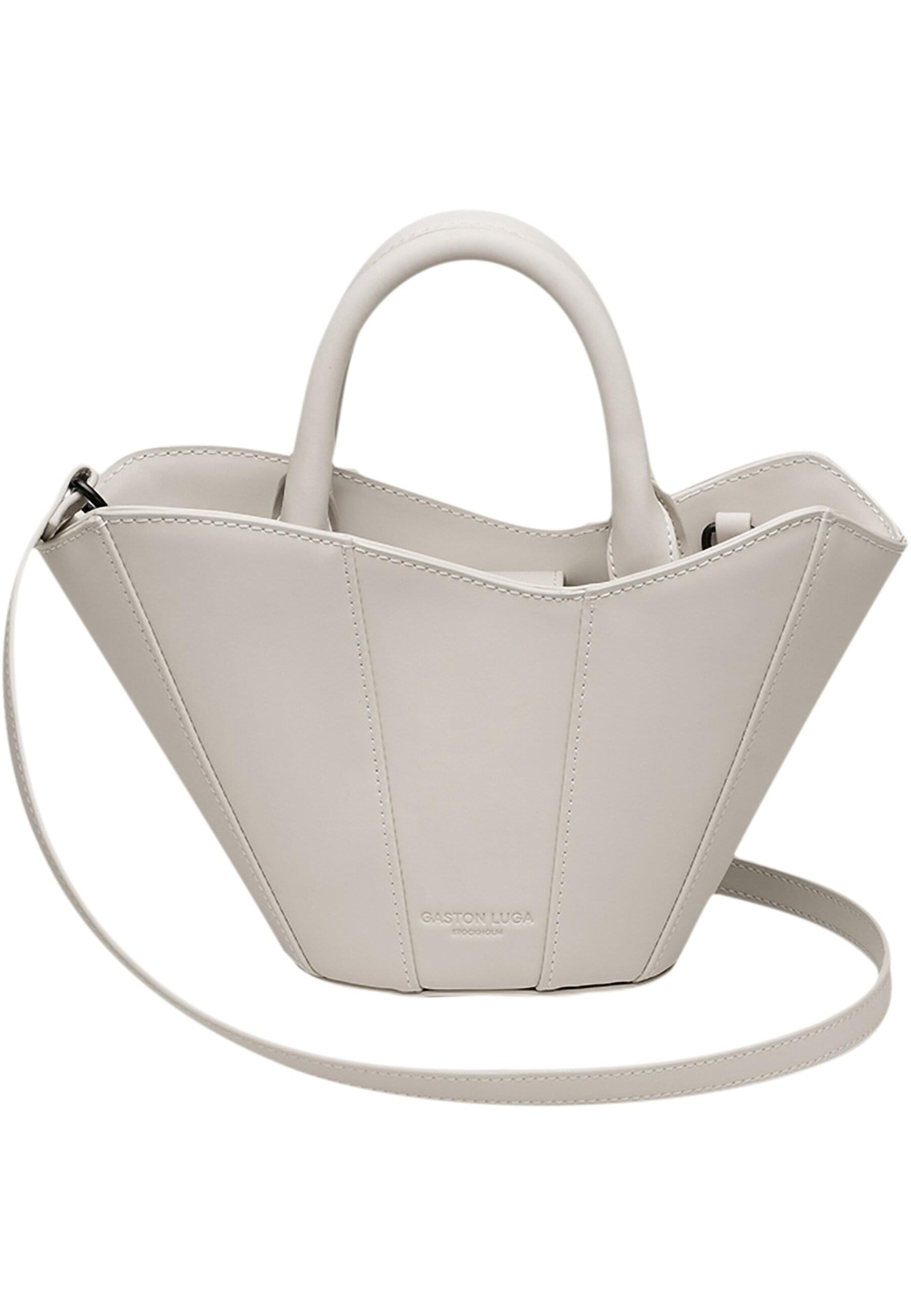 Gaston Luga - Bolso de hombro 'Josefine' en beige: frente