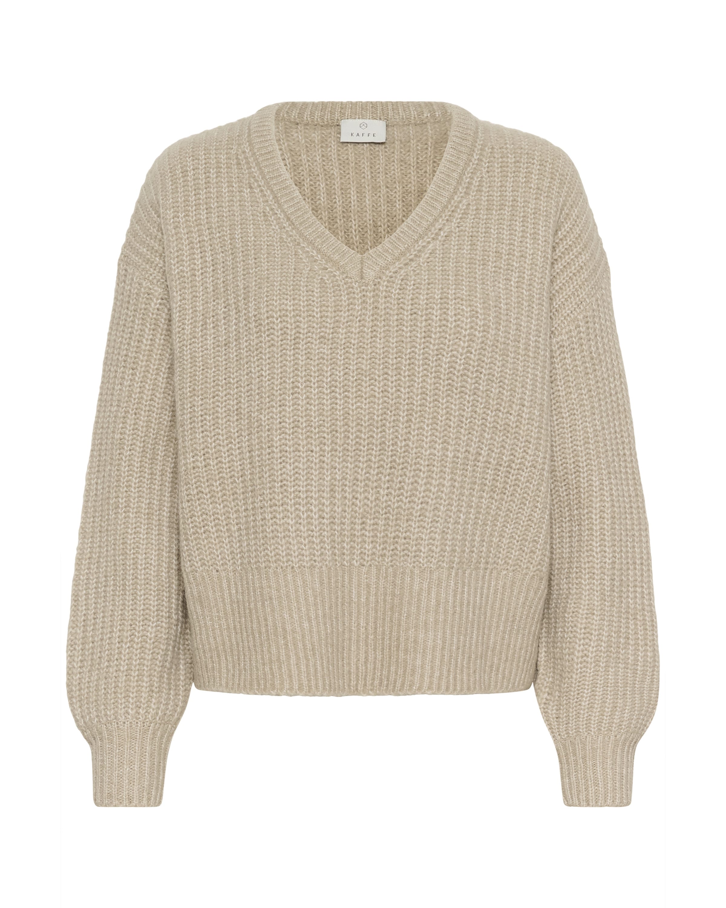 Pull-over 'Lianne' Kaffe en beige : devant