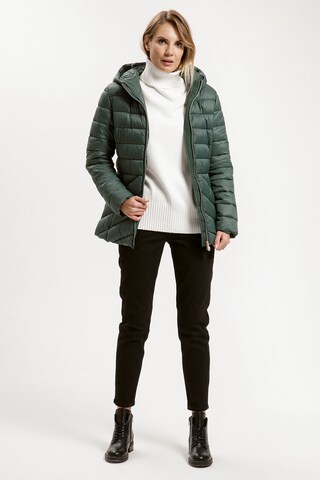 Cross Jeans Winter Jacket in Green