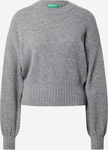 UNITED COLORS OF BENETTON Sweater in Grey: front