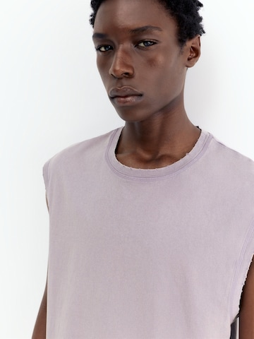 Pull&Bear T-shirt 'STWD' i lila