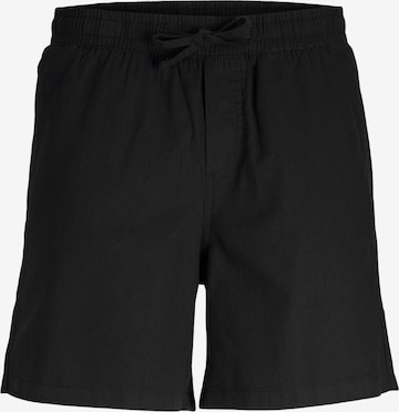 JACK & JONES - Loosefit Pantalón 'Aiden' en negro: frente