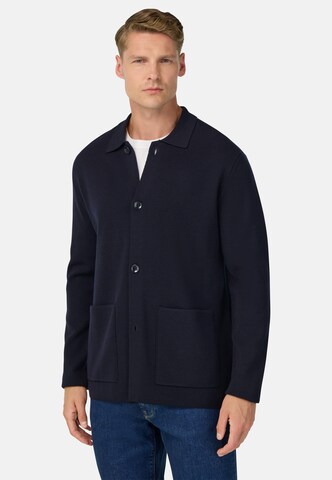Vestes en maille Boggi Milano en bleu : devant