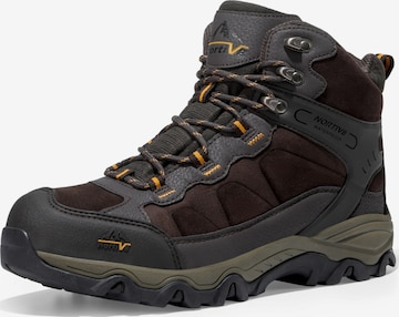 Boots 'NORTIV 8 Herren Wasserdichte Wanderschuhe Outdoor Mid Trekking Leichte Bergschuhe' di NORTIV 8 in marrone: frontale