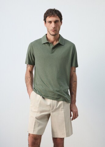 MANGO MAN Poloshirt 'Amberes' in Grün: Vorderseite