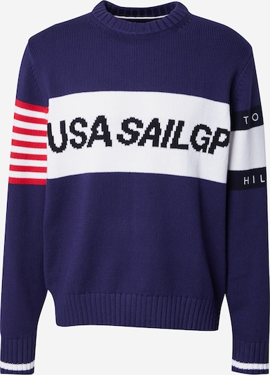 Megztinis iš TOMMY HILFIGER, spalva – tamsiai mėlyna / raudona / balta, Prekių apžvalga