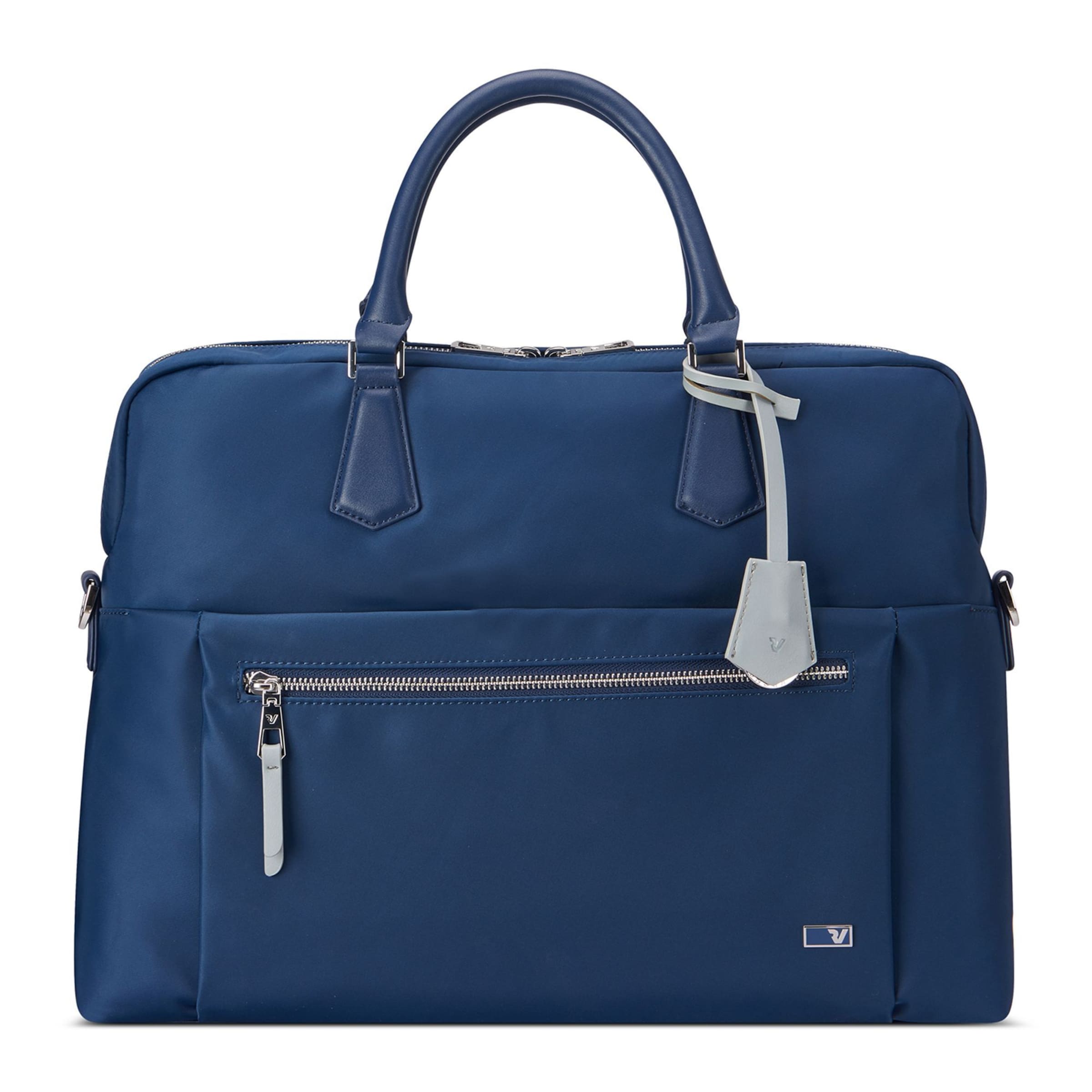 Roncato Document Bag 'Biz' in Blue: front