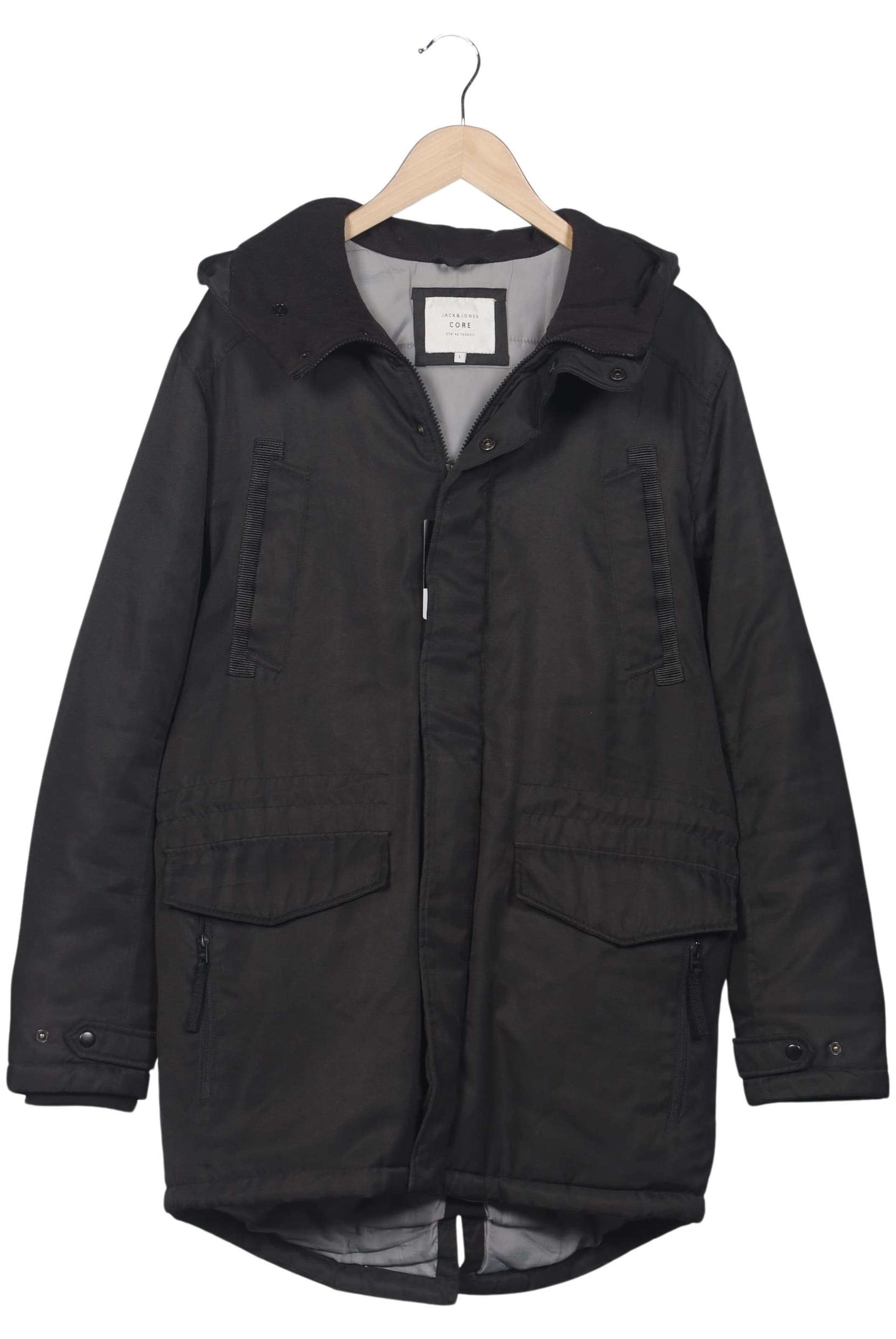 JACK & JONES Jacket & Coat in L in Black: front