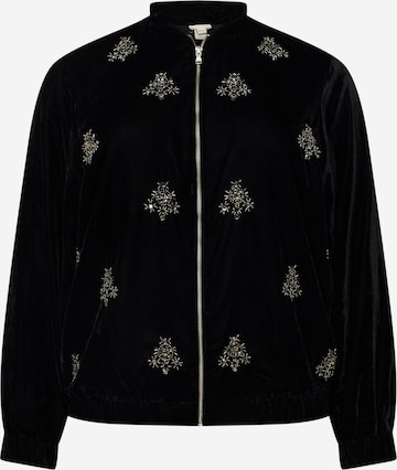 River Island Plus Between-Season Jacket in Black: front