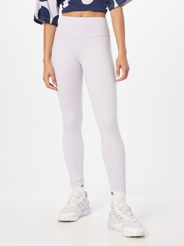 ADIDAS SPORTSWEAR Skinny Workout Pants 'Essentials' in Purple: front