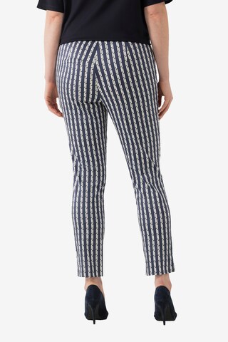 Ulla Popken Slimfit Broek 'Sienna' in Blauw