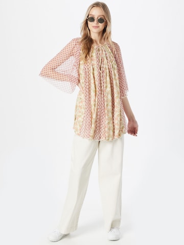 Free People Blouse 'BECAUSE I LOVE YOU' in Geel