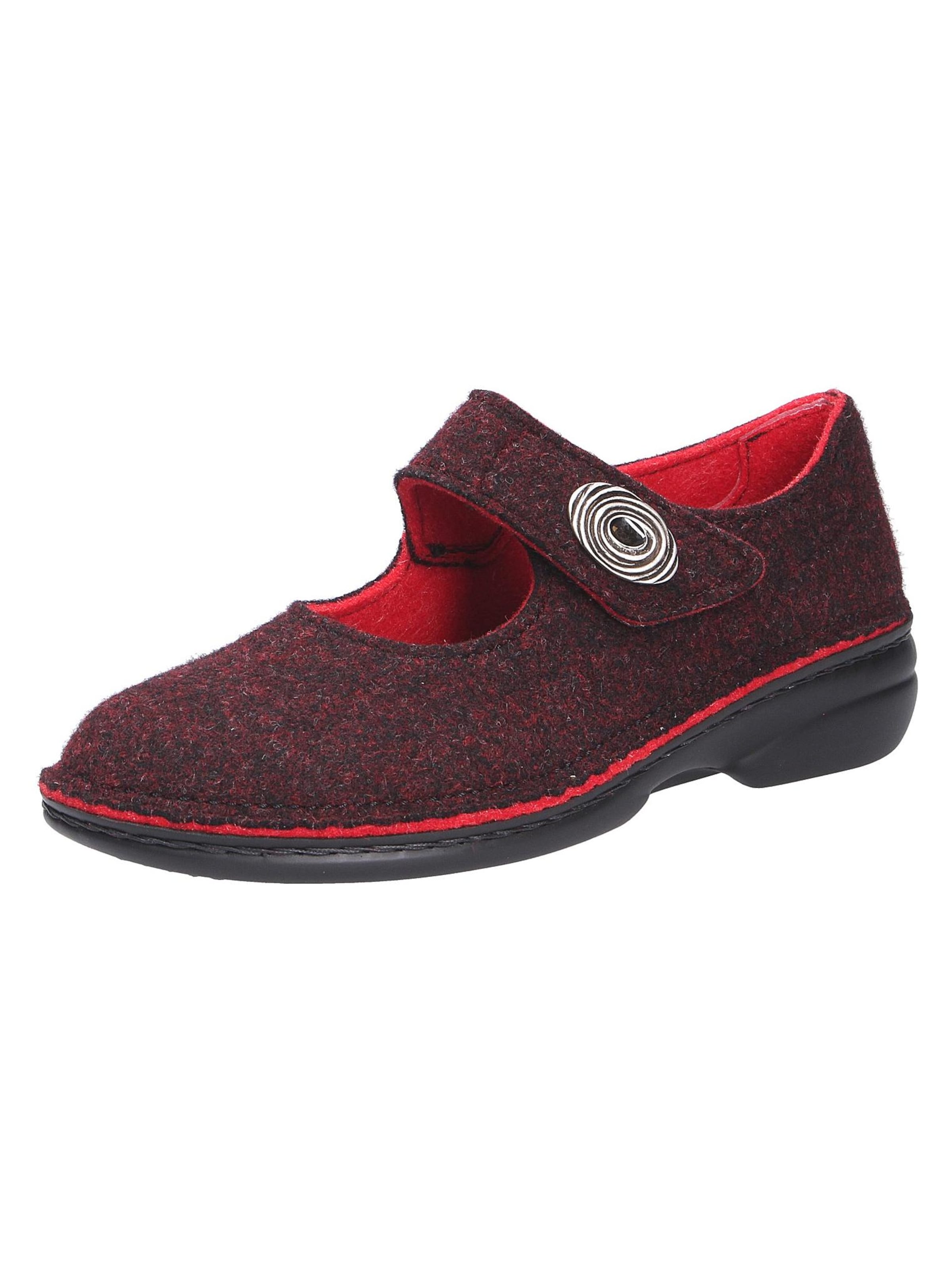 Finn Comfort Hausschuh 'RAMSAU'‌‌‌‌‌‌ in Rot: Vorderseite