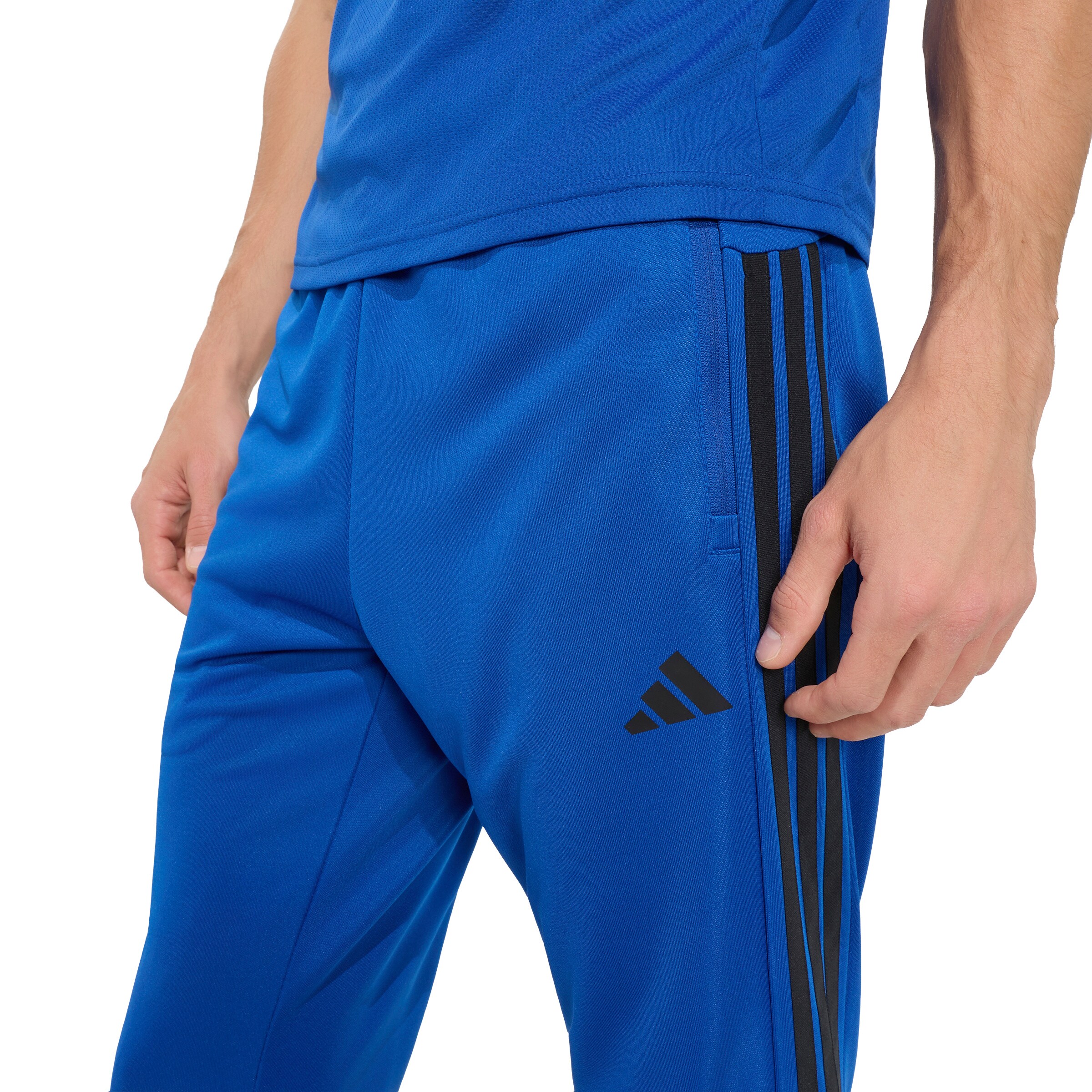 ADIDAS PERFORMANCE Tapered Workout Pants 'WE Allset' in Blue