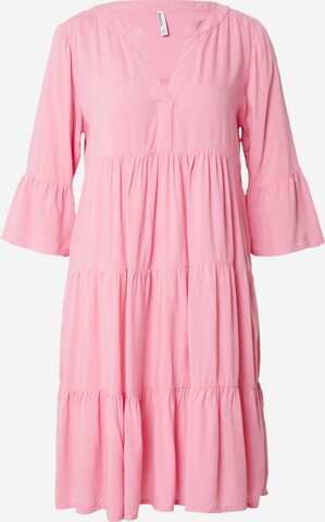 Sublevel Dress in Pink: front