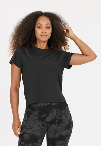 Athlecia Functioneel shirt 'Oceanside' in Zwart: voorkant