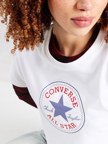 Tricou 'CHUCK' de la CONVERSE pe alb