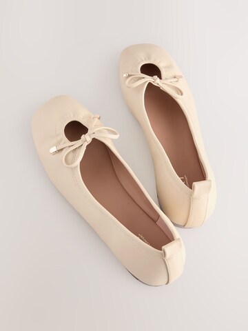 Next Балетки в Бежевый