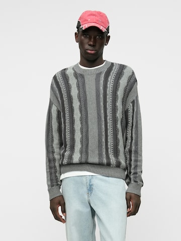 HOLLISTER Pulóver - szürke: elől