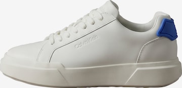 Baskets basses Calvin Klein en blanc : devant