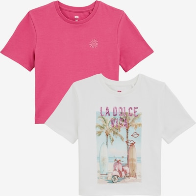 WE Fashion Paita värissä hiekka / vaaleansininen / vaalea pinkki / valkoinen, Tuotenäkymä