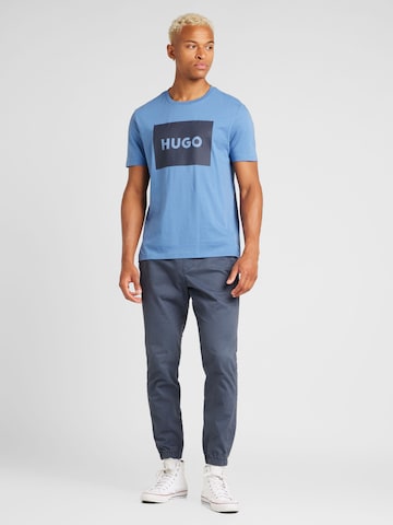 HUGO Majica 'Dulive222' | modra barva