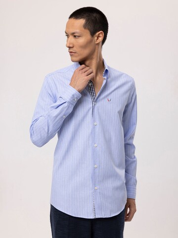 By Diess Collection Regular fit Button Up Shirt in Blue