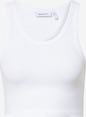 WEEKDAY Top in White: front