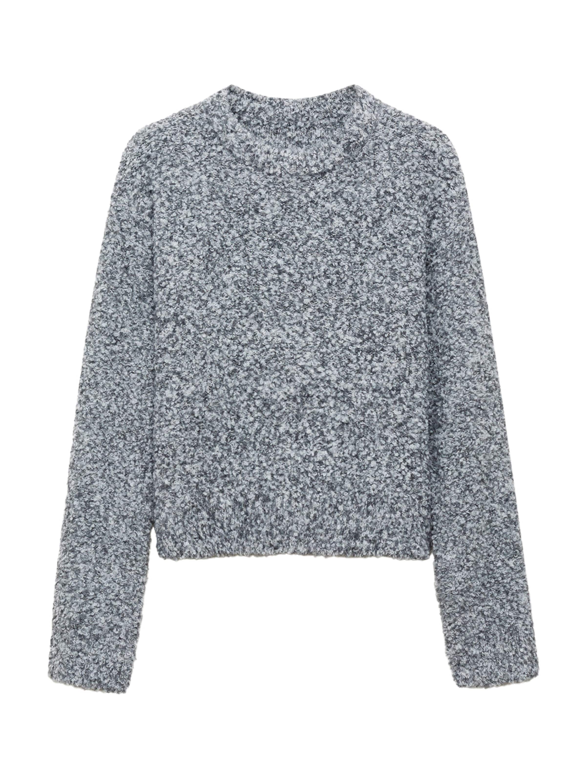 MANGO Trui 'RUCULA' in Grijs: voorkant