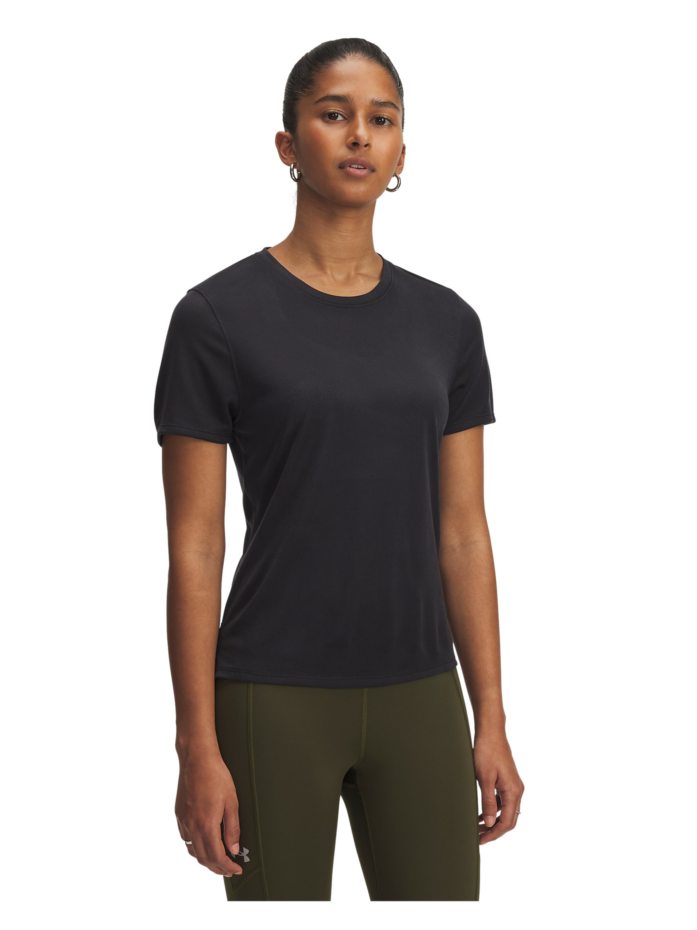 UNDER ARMOUR Functioneel shirt in Zwart: voorkant