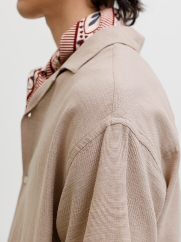 JACK & JONES Comfort Fit Hemd 'JJELIAM' in Grau