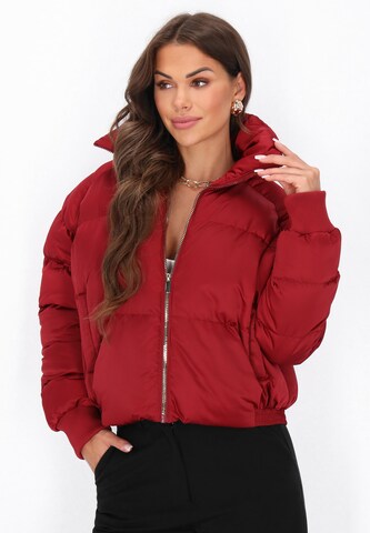 faina - Casaco de inverno em vermelho: frente