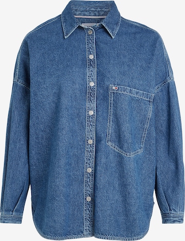 Tommy Jeans Curve Blouse in Blue: front