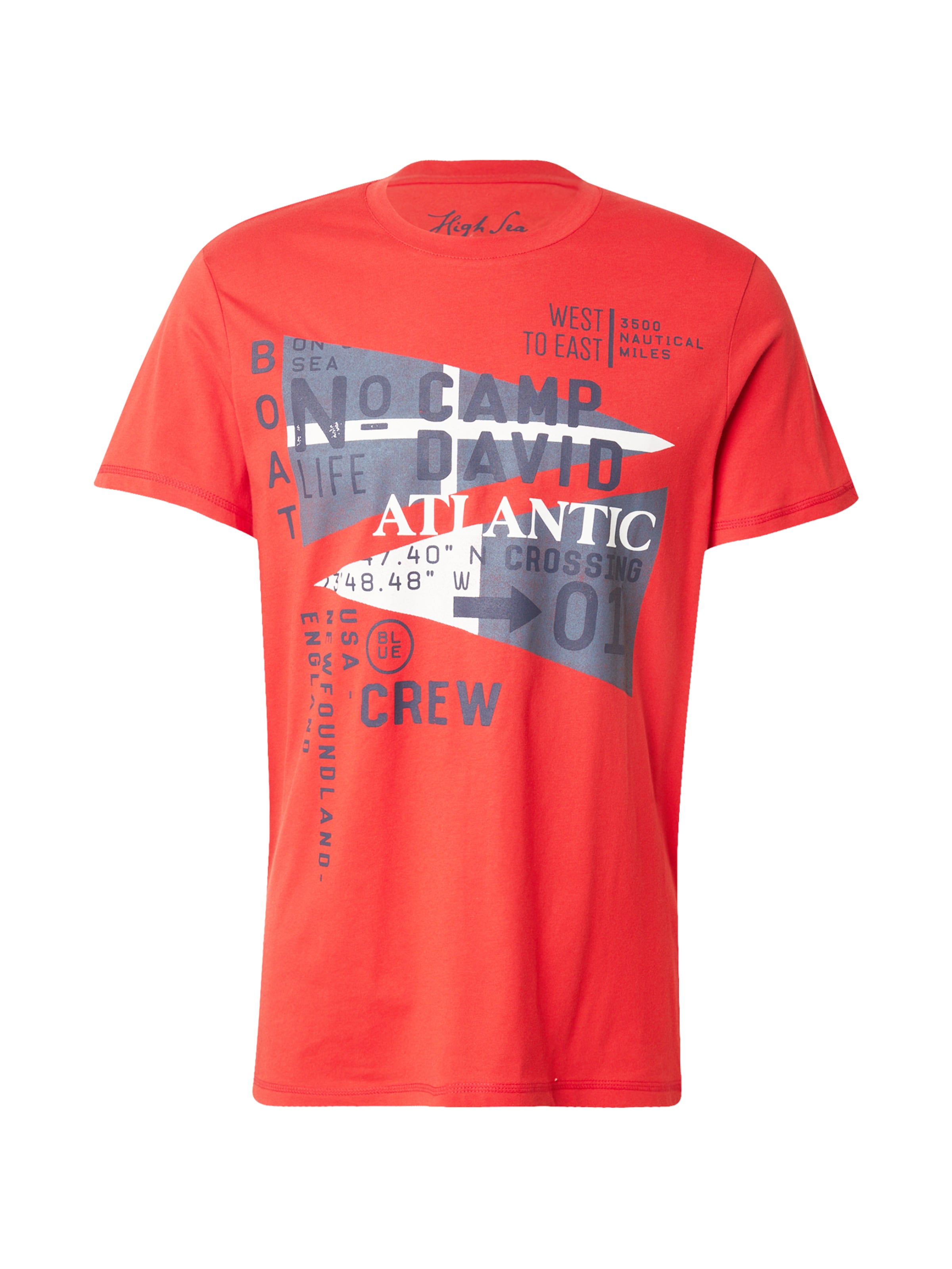 CAMP DAVID Majica u mornarsko plava / crvena / bijela, Pregled proizvoda