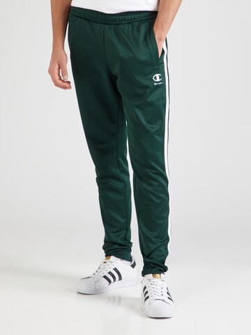 Champion Authentic Athletic Apparel Tapered Pants in Green: front