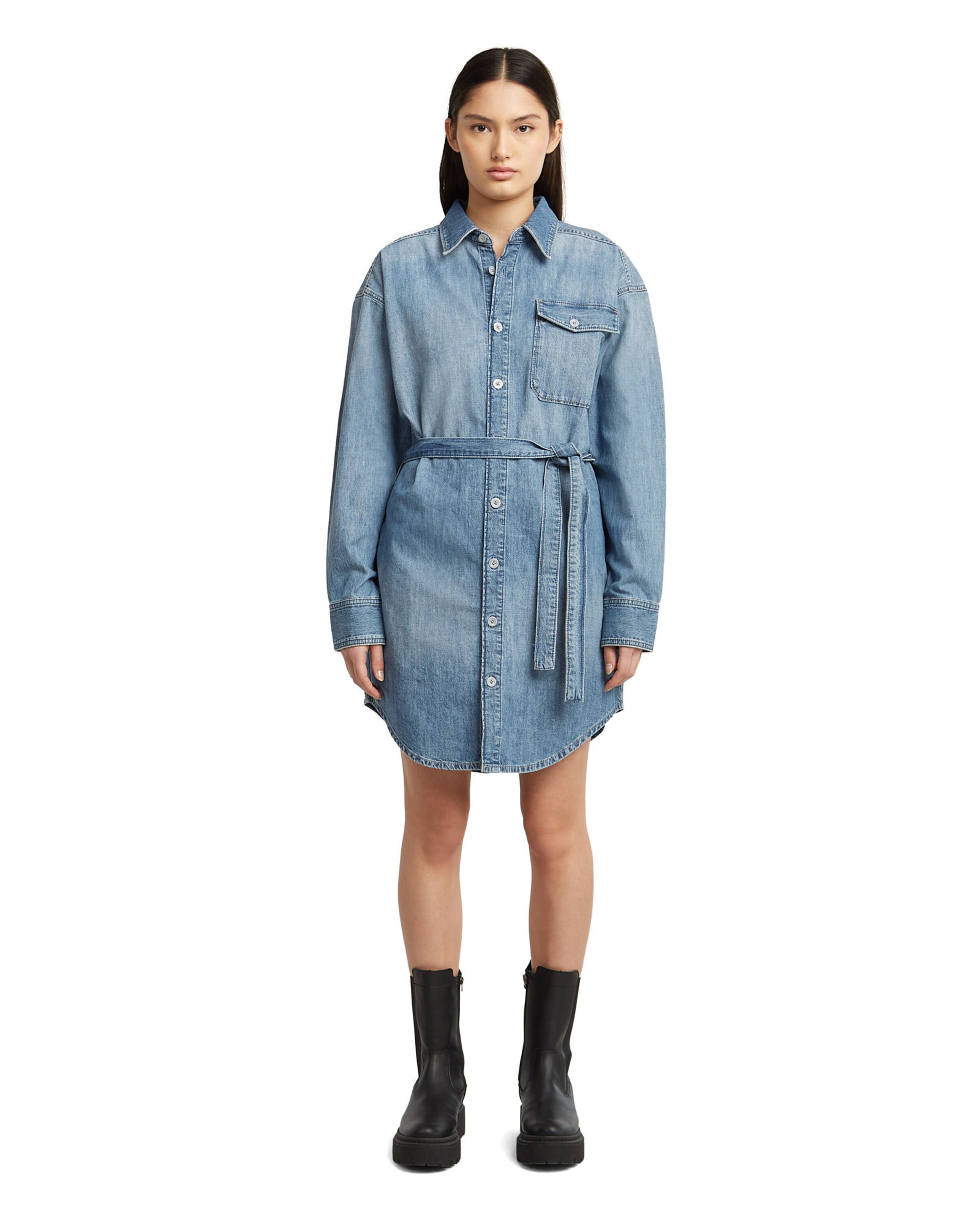 G-STAR Shirt dress in Blue