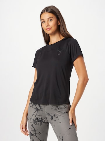 T-shirt fonctionnel PUMA en noir : devant