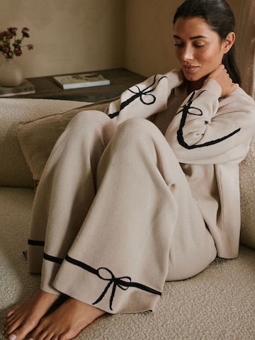 B by Ted Baker Широкий Штаны в Бежевый