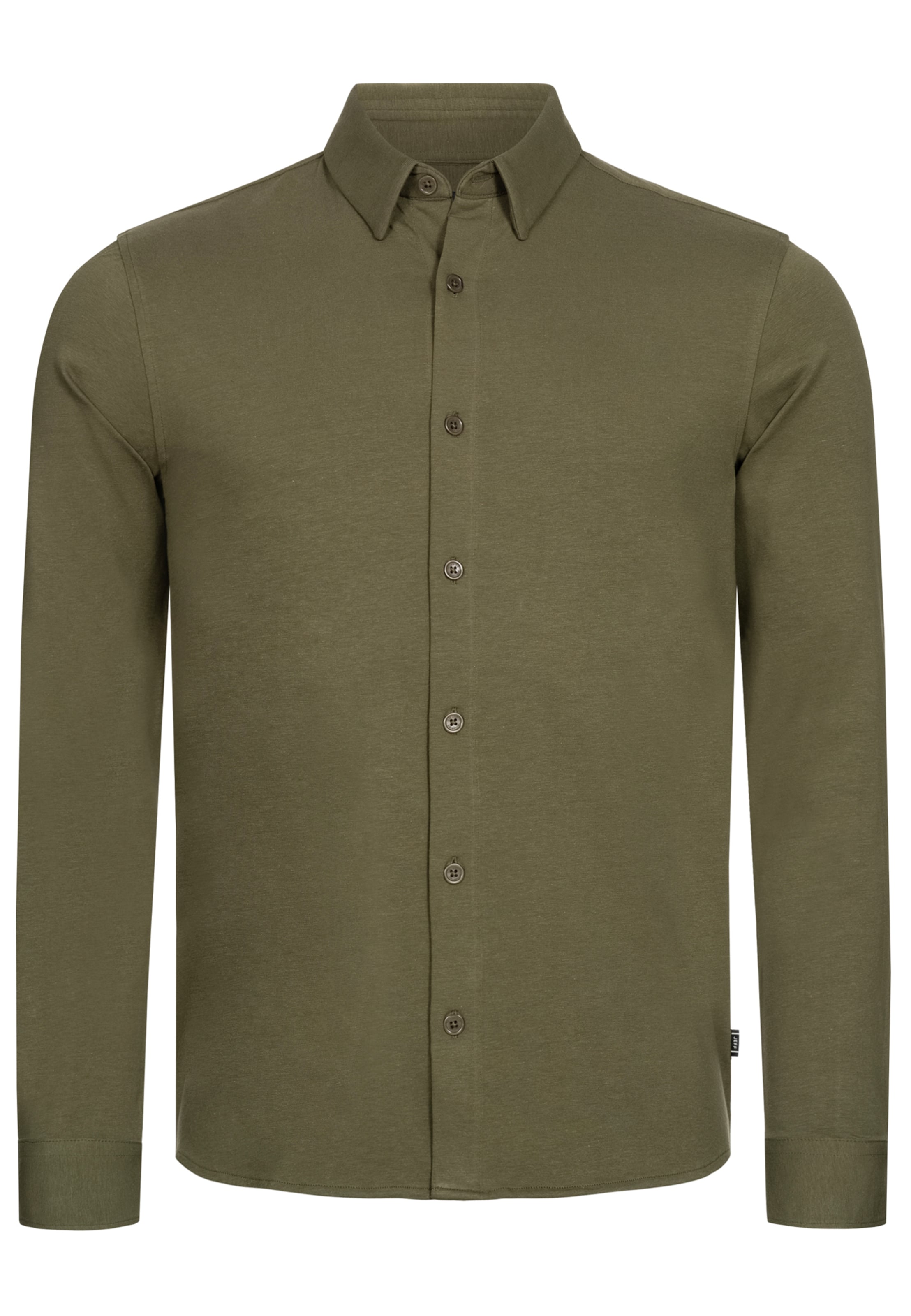 JEFF Slim Fit Hemd 'Theodore' in Grün: Vorderseite